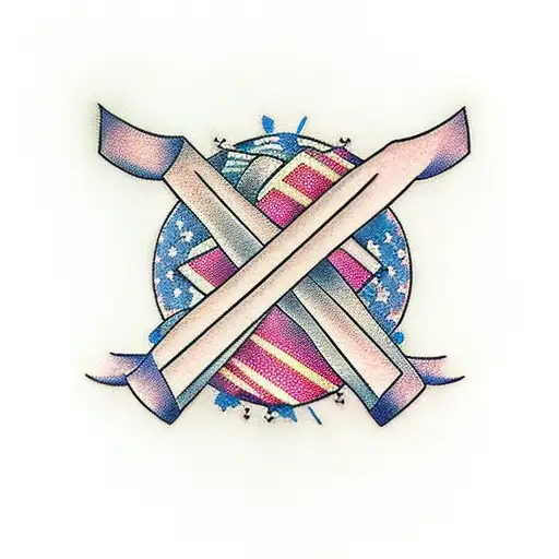 Cross With Cancer Ribbon