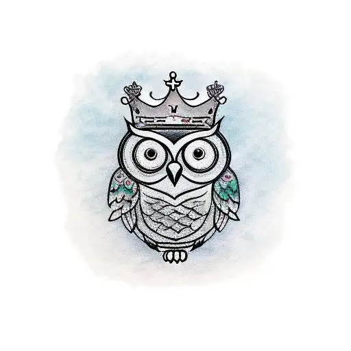 The Owl With Crown