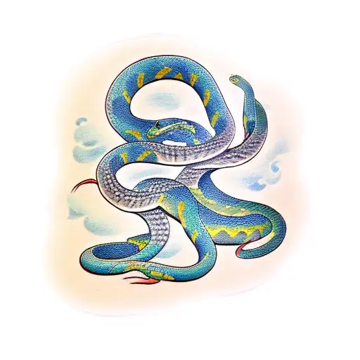 Snake With Korean Inspiration