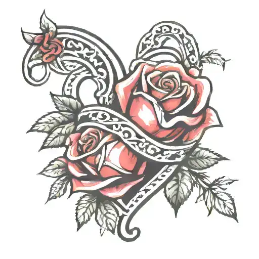 Horseshoe Heart Rose
