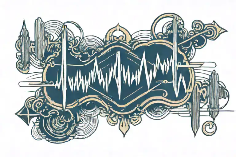 Electrocardiogram Line Running