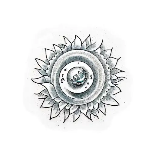 Sunflower Yin And Yang