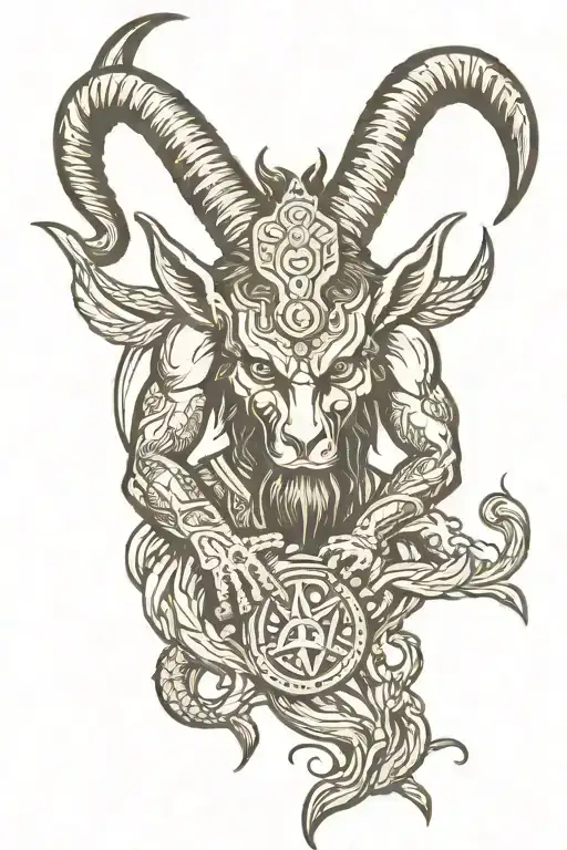 Baphomet Wearing Shirt