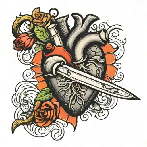Anatomical Heart Dagger