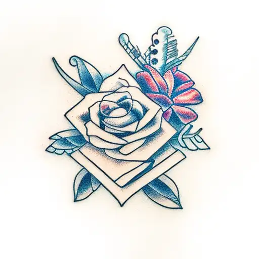 Flowers And A Broken Heart With The Date 26Th November 2010 In Roman Numerals