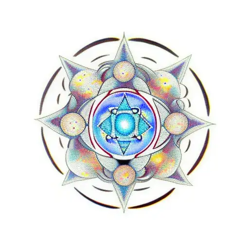 Autism Symbol Integrated Into A Mandala Inspired By The Birth Of The Universe