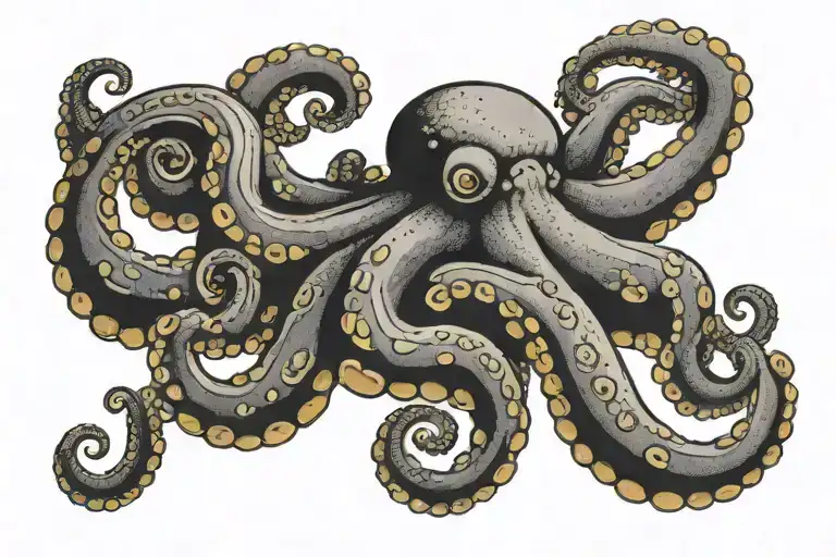 Black And Gray Octopus