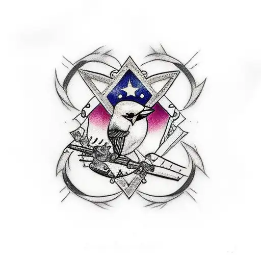 Carduelis Carduelis And Star