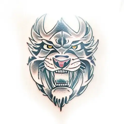 Full Body Roaring Lion