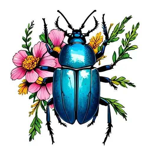 Scarab Beetle Wildflower