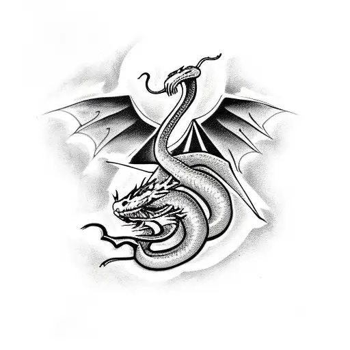 Snake With Dragon Wings