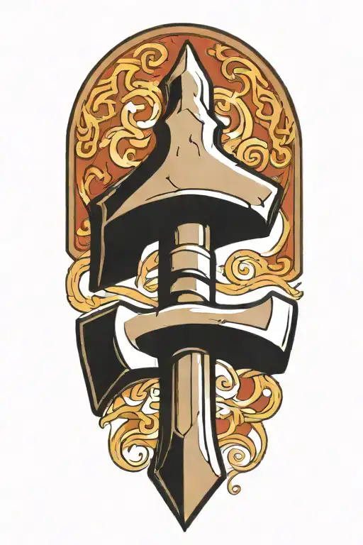 Mjolnir Triskel Symbol Incorporated
