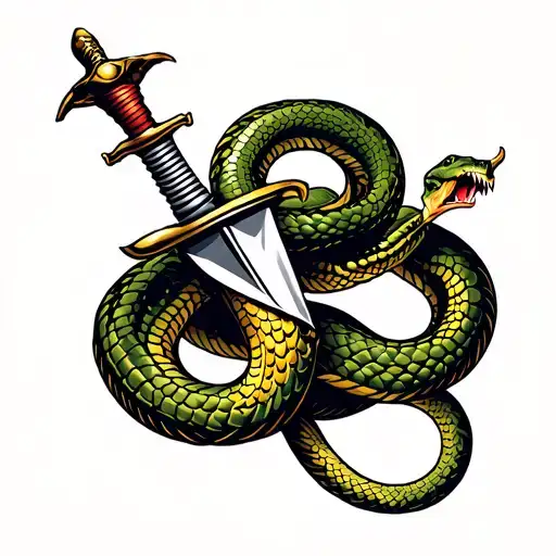 Snake's Head With A Dagger