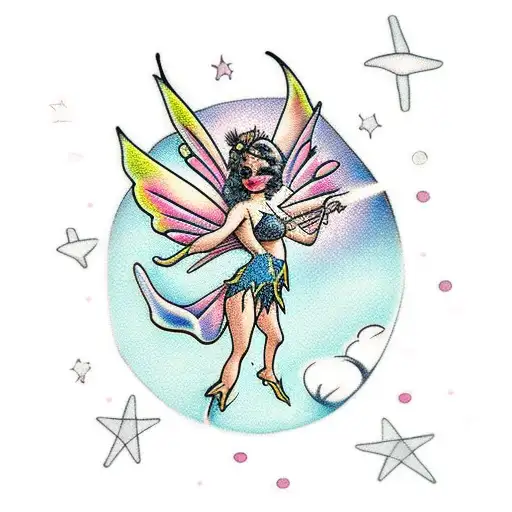 A Fairy In A Swimsuit With Drugs