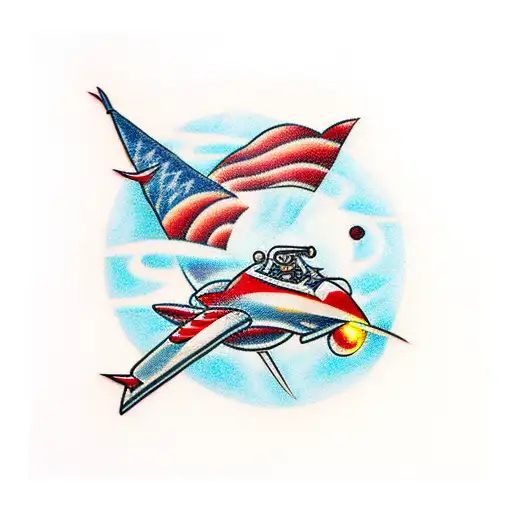 Red Thunder In Space