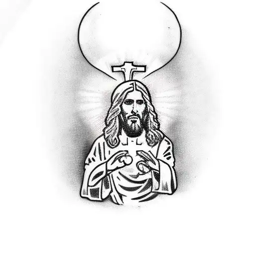 Jesus Christ With A Sickle In His Hand