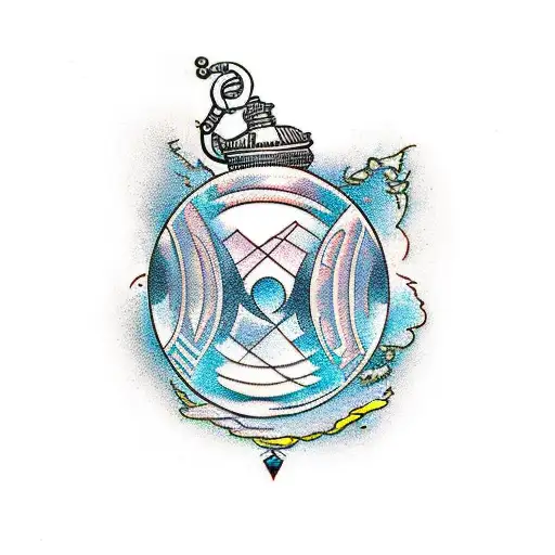 A Crystal Ball Revealing A Hidden World Of Adventure And Discovery