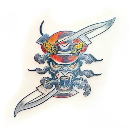 Samurai With Scorpion