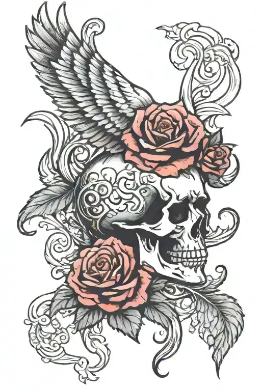 Phoenix Skull Roses Medusa