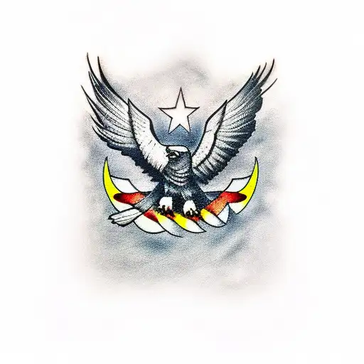 Black And Gray Eagle