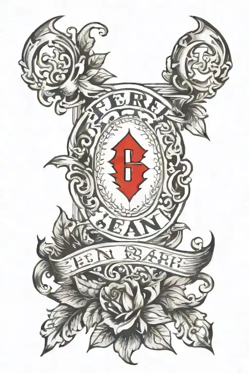 The Word Jean In Gothic Type