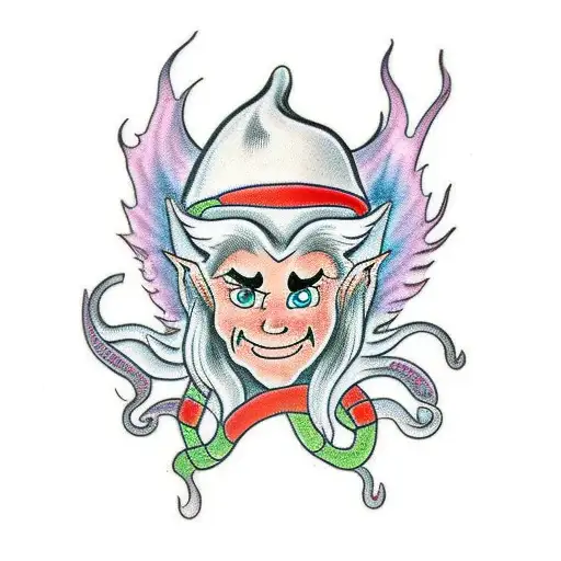 Elf And A Fire Dragon