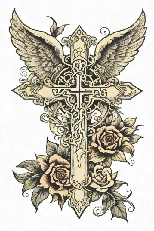 Cross With All The Angel Numbers