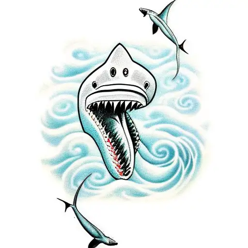 Shark With Ocean Theme Using The Bible Verse Second Timothy One Seven