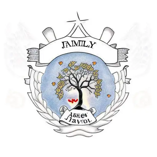 A Family Tree With Names Of Loved Ones