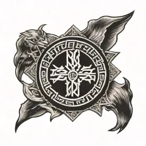 Viking Shield Featuring Rammstein Lyrics In Norse Runes