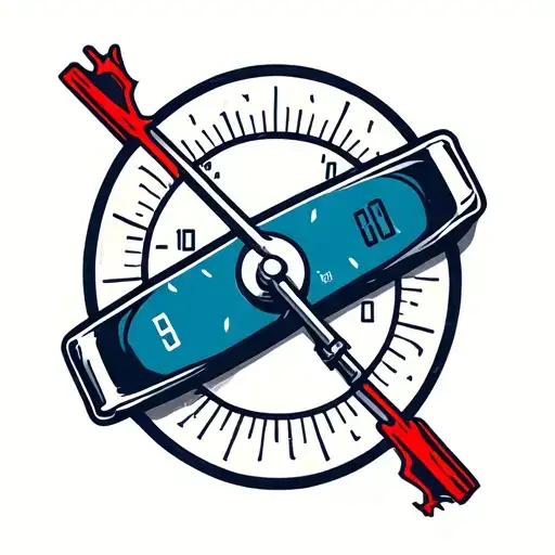 Car Fuel Gauge On Empty
