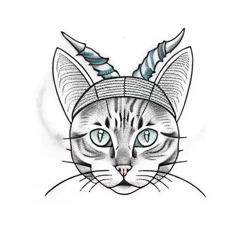 A Cat In A Witches Hat