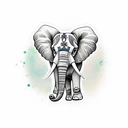 Elephant Trunk With Flower