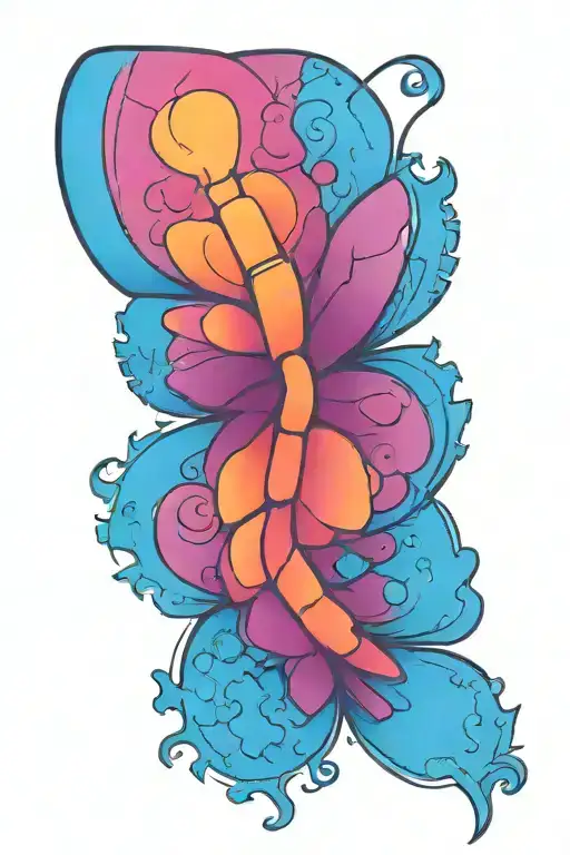 Butterfly With Puzzle Piece Wings