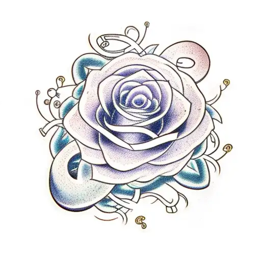 A Sword Entwined With Vines And Flowers