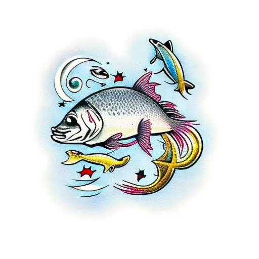 Fish With Tides And Stars