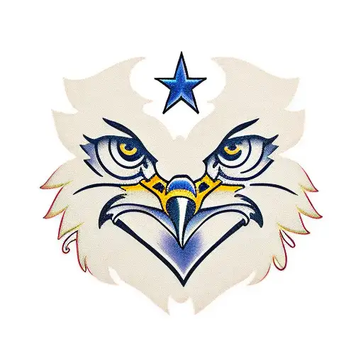 Eagle Face Front Facing