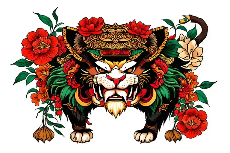 Chinese Leon Traditional Style