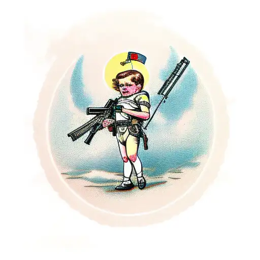 Cherub Aiming Rifle