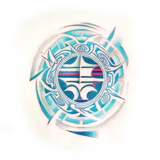 A Modern And Abstract Tattoo Of A Myanmar Traditional Designs