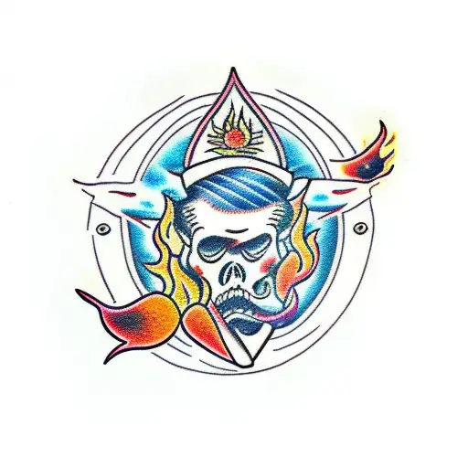 Coordinates With A Flame