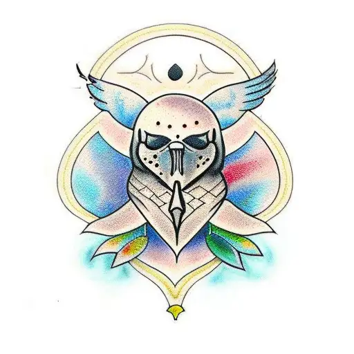 Crow Stained Glass Full Sleeve