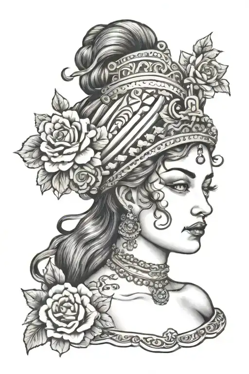 Tradtitional Woman Portrait