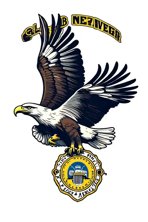 Eagle Flying With Club America Badge