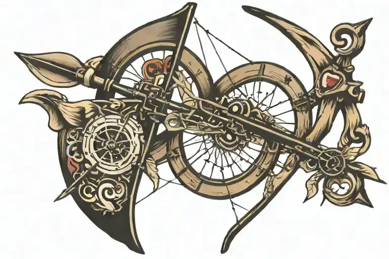 Compound Bow And Arrow Weapon