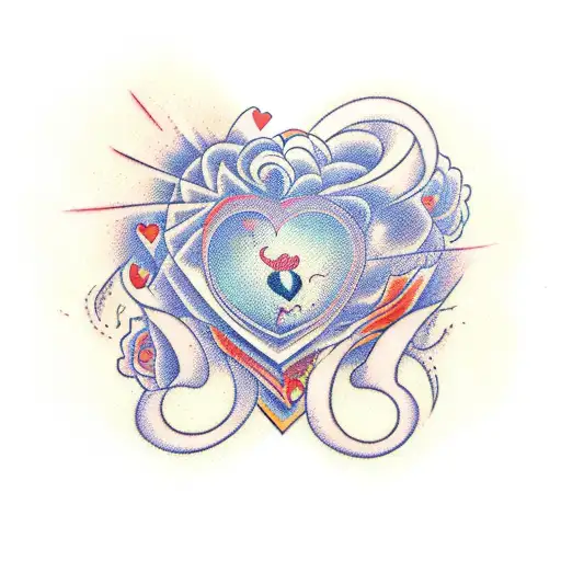 An Abstract Representation Of Love And Passion