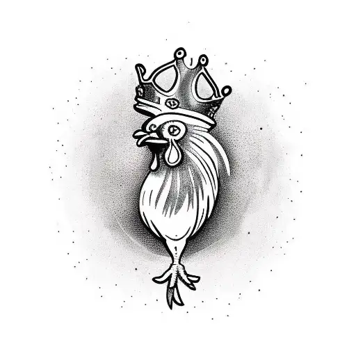 Rooster With A Crown