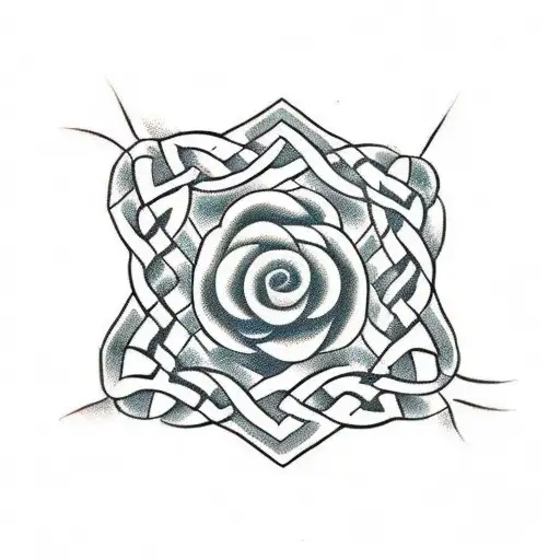 Celtic Knots Rose Vines