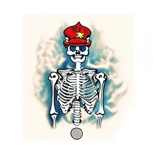 Cowboy Skeleton Aiming Gun