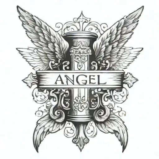 Angel Wings With A Bible Verse Written